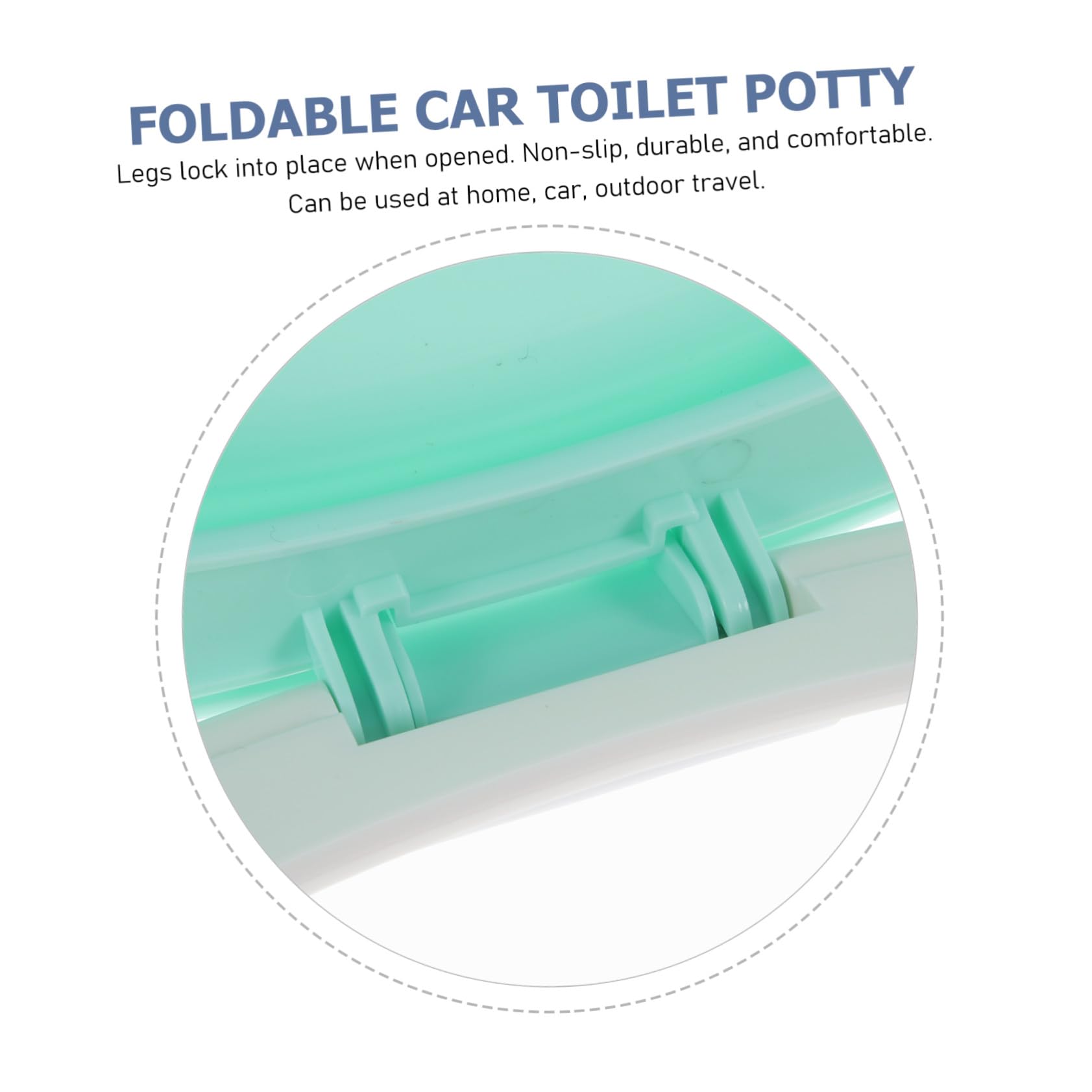 Gatuida Asiento Wc Portátil Plegable para Niña Orinal de Viaje Duradero y Antideslizante Asiento Entrenamiento para Coche y Exteriores con Cojín Verde