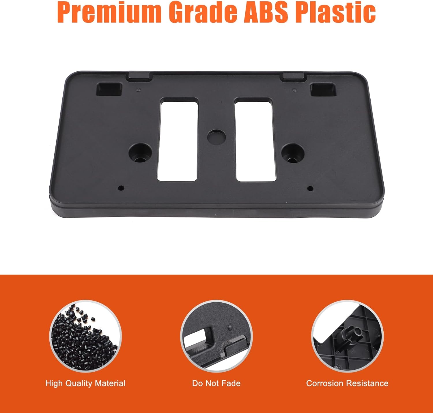 Front Bumper License Plate Frame Bracket Compatible with Toyota Camry SE/XSE 2018-2024 Front Bumper License Plate Holder Replacement for OE：7510106090/75101-06090 (for 2018-2024 Model)