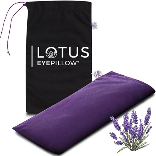Miniatura 8 de Lotus - Almohada de ojos sin perfume con peso, máscara para dormir y meditación, almohada de ojos de yoga, almohada calmante para ojos con peso,