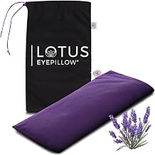 Weighted Lavender Eye Pillow - Adult Sleep Mask - Purple Cotton Blend - Hook & Loop Closure
