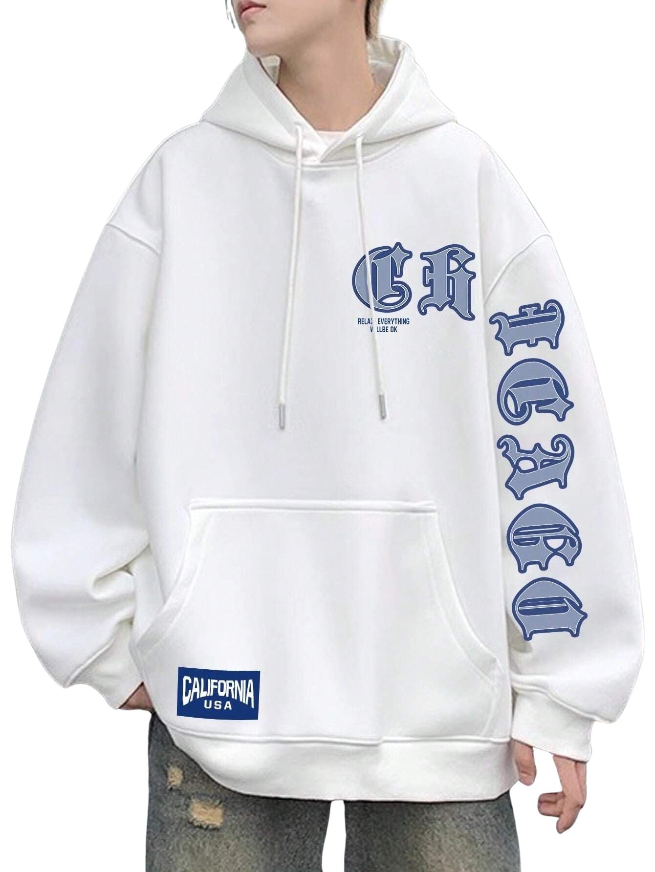 sxv style Relax Everything Will be Okay’ Printed Cool Aesthetic Sweatshirt Hoodie-picture-56
