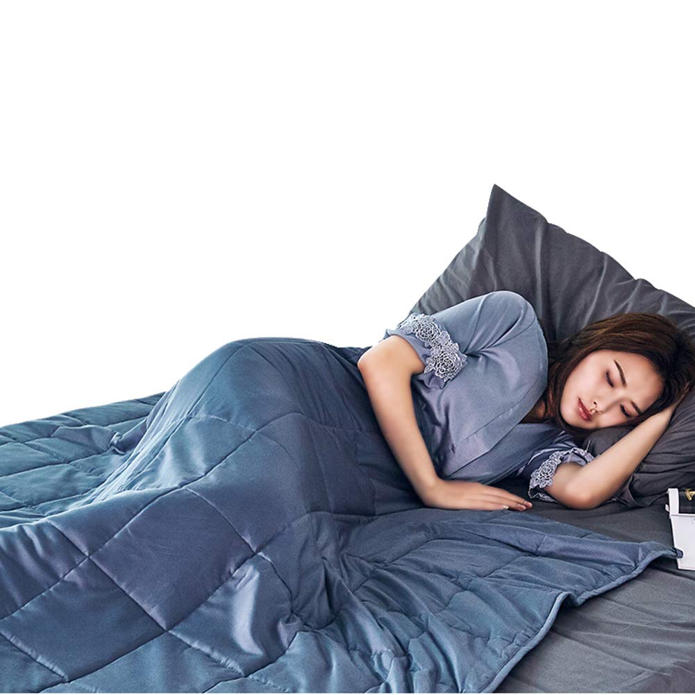 AIZYR Coperta Ponderata, Consolatore di Raffreddamento Coperta di gravità - con Perle di Vetro Premium Coperta Ponderata, Cover Rimovibile/Trapunte Durevoli, Materiale 100% Cotone,150 * 200CM/9kg