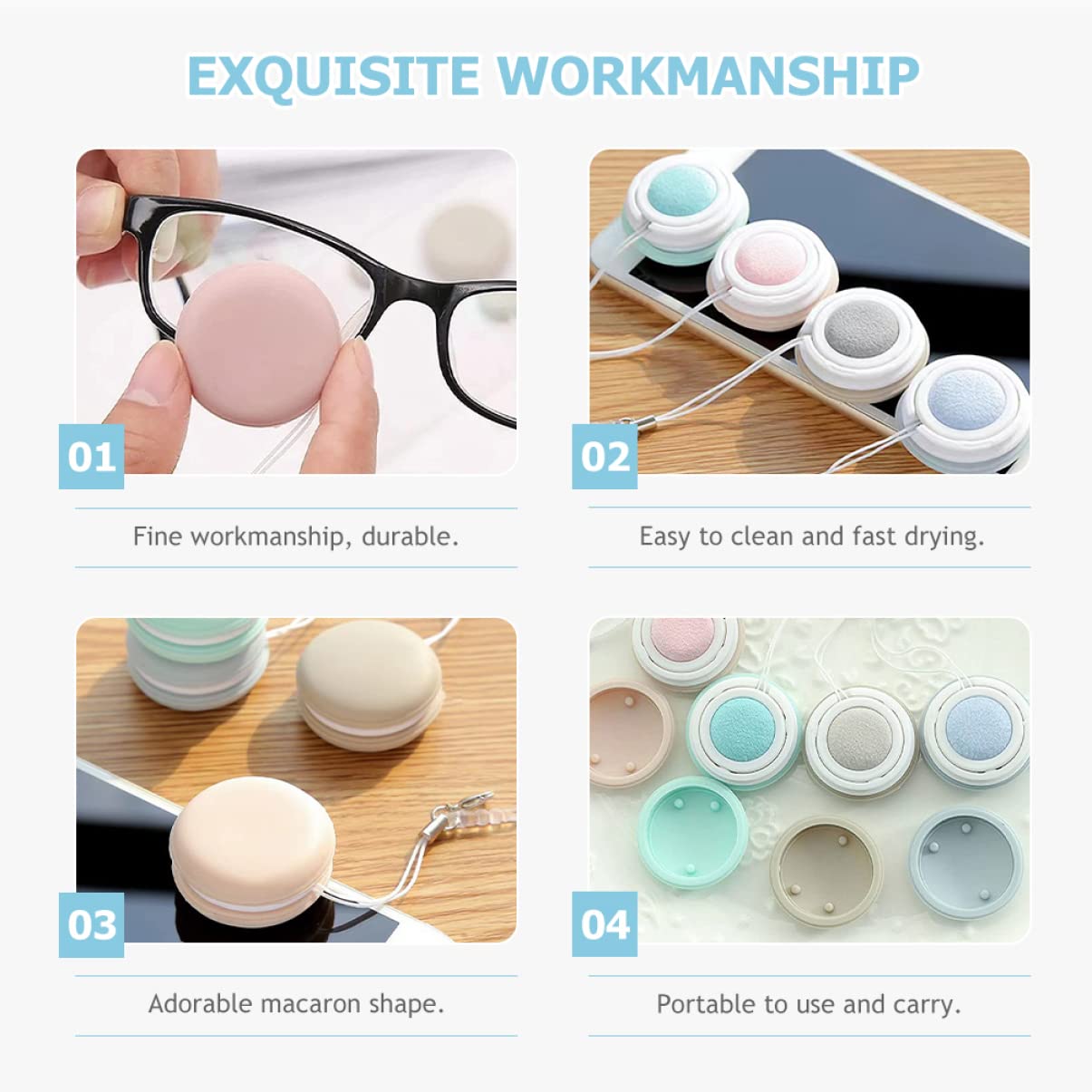 ABOOFAN 24pièces Chiffons De Nettoyage Pour Écrans Lunettes Et Appareils Mobiles Nettoyage Pratique Et Portable Pour Téléphones Et Objectifs De Caméra