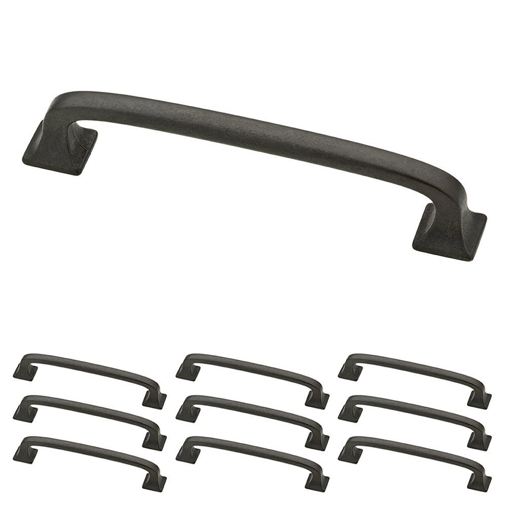 Franklin Brass P29613K-SI-B 4" (102mm) Square Feet Pull, Soft Iron