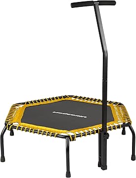 Ultrasport Trampolín Fitness Amarillo, Asa Altura Regulable