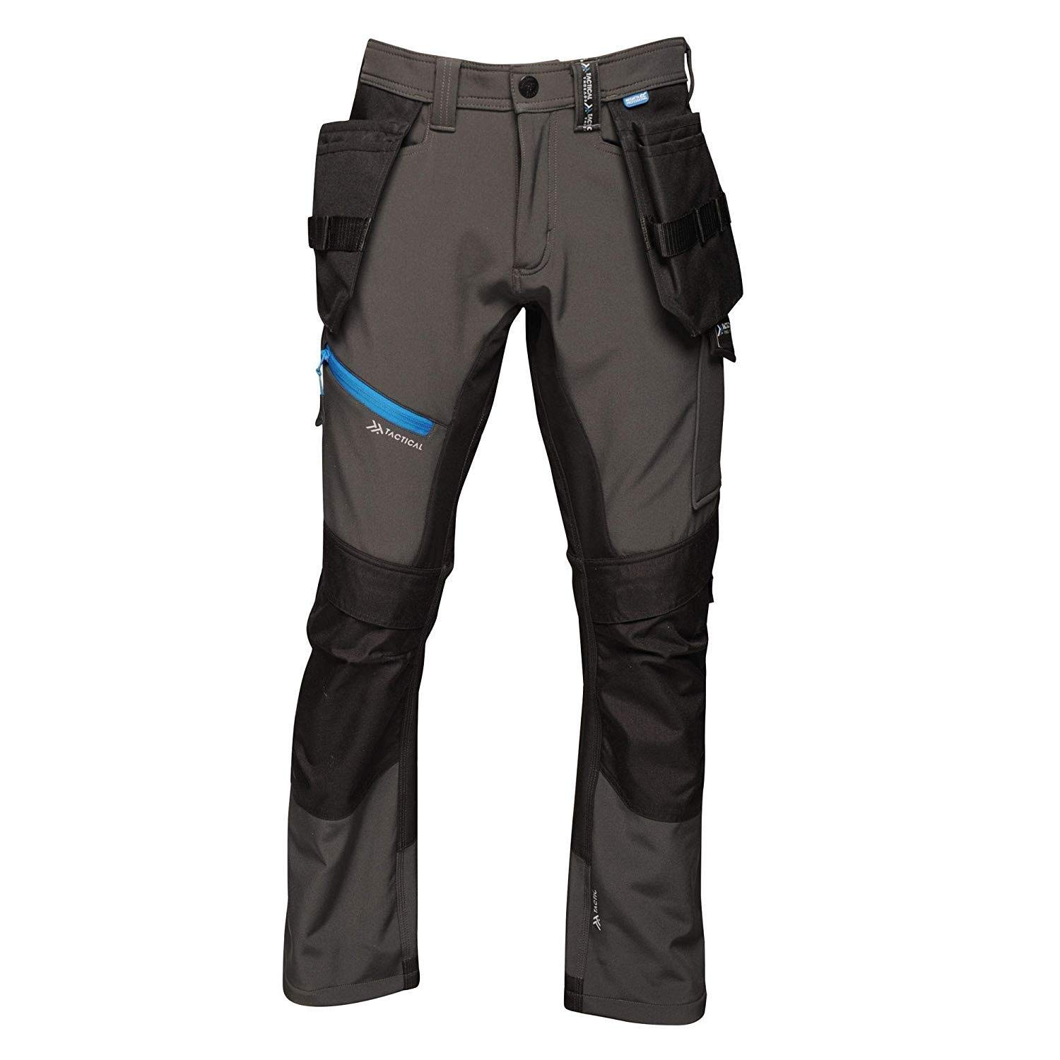 Regatta Pantalon de Travail Homme Softshell Tactical Threads Strategic Trousers Homme Ash FR: L (Taille Fabricant: 34"​)