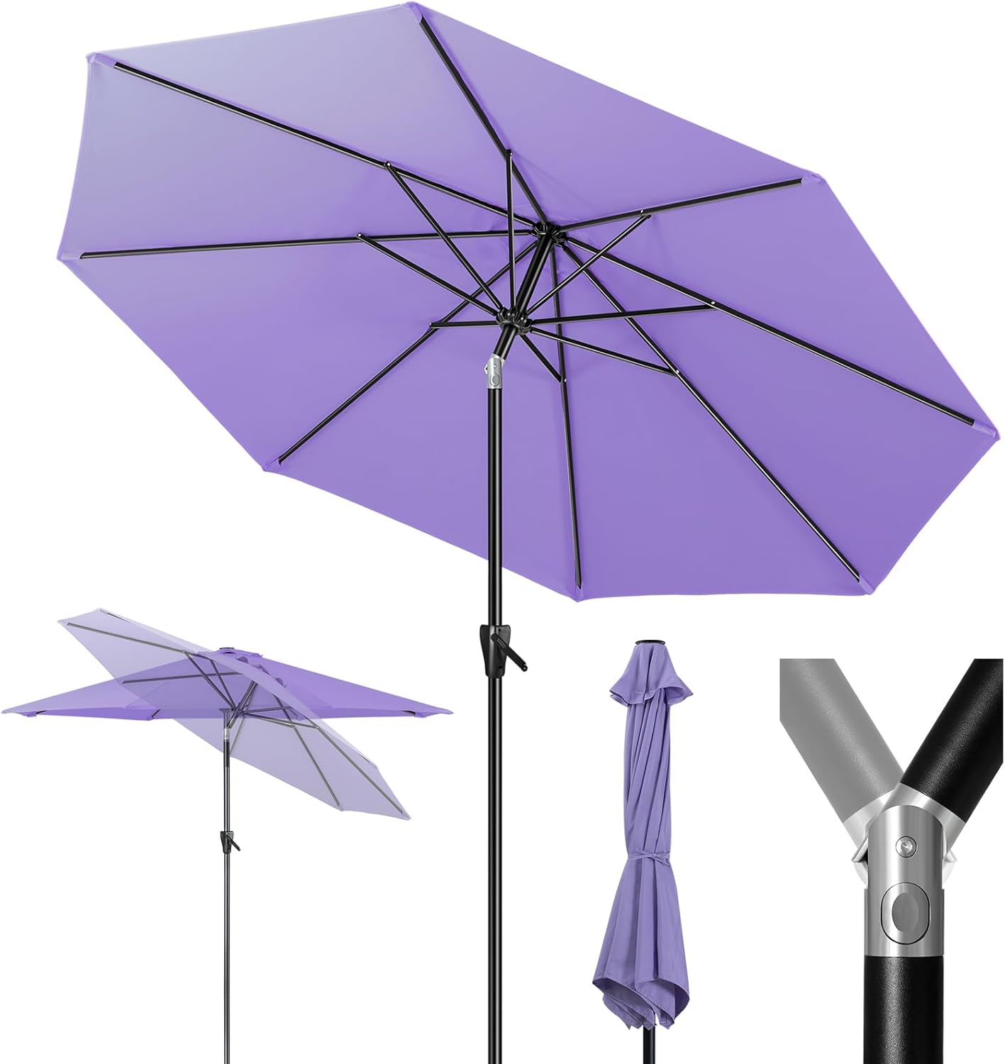 Tempera 7.5 ft Patio Market Umbrella with Crank Tilt