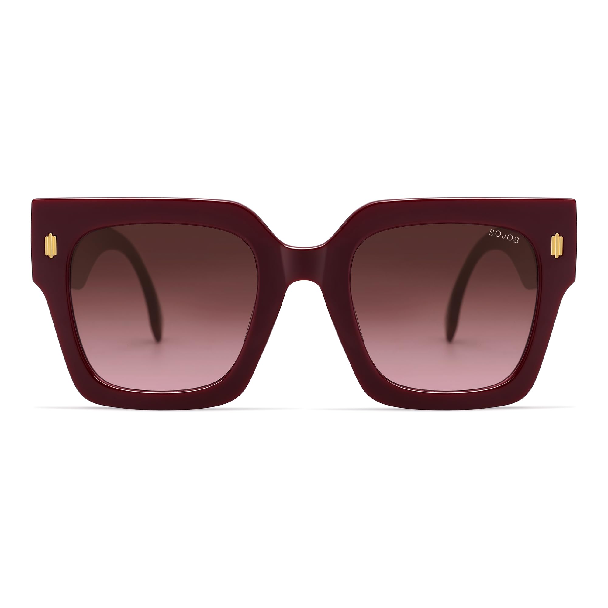 SOJOS Vintage Oversized Square Sunglasses for Women,Retro Womens Luxury Big Large Sun Glasses UV400 SJ2194