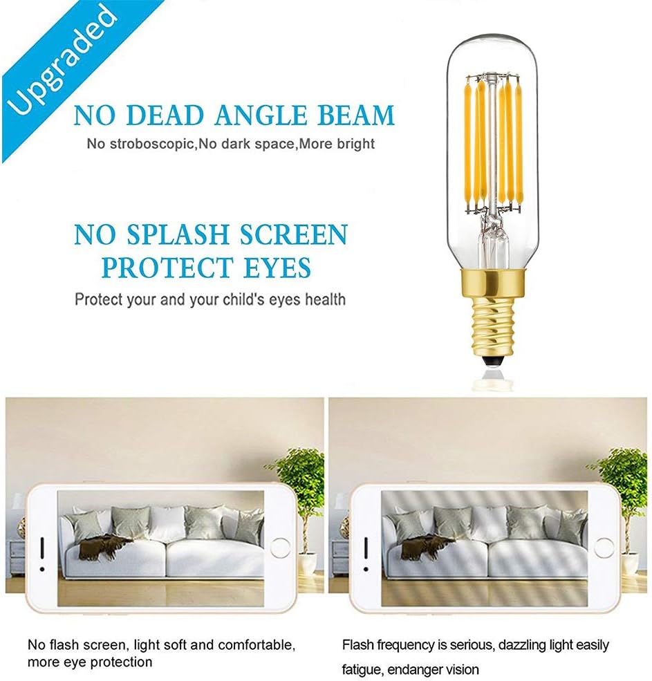 Amazon Crazy 🔥 Deals LEOOLS T6 LED Bulb, 60W Candelabra Dimmable Chandelier Light Bulbs 2700K Warm White Clear 600lm 6W E12 Vintage LED Filament Edison Candle Bulb with Decorative, 12-Pack. (Warm White)