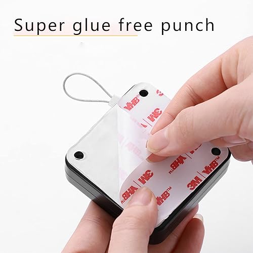 Miniatura 6 de Cierrapuertas automático mejorado sin perforaciones de 35.27 oz, cierre de puerta de tormenta, pantalla deslizante para puerta automática con cordón