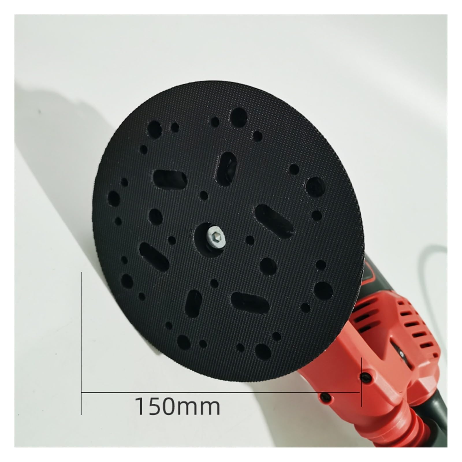 lijadora de pared, Máquina de pulir de 6 pulgadas, masilla de cabeza de vacío multifunción eléctrica Orbital for pulidora de coche, lijadora de esquinas de madera(Eccentricity 5mm)