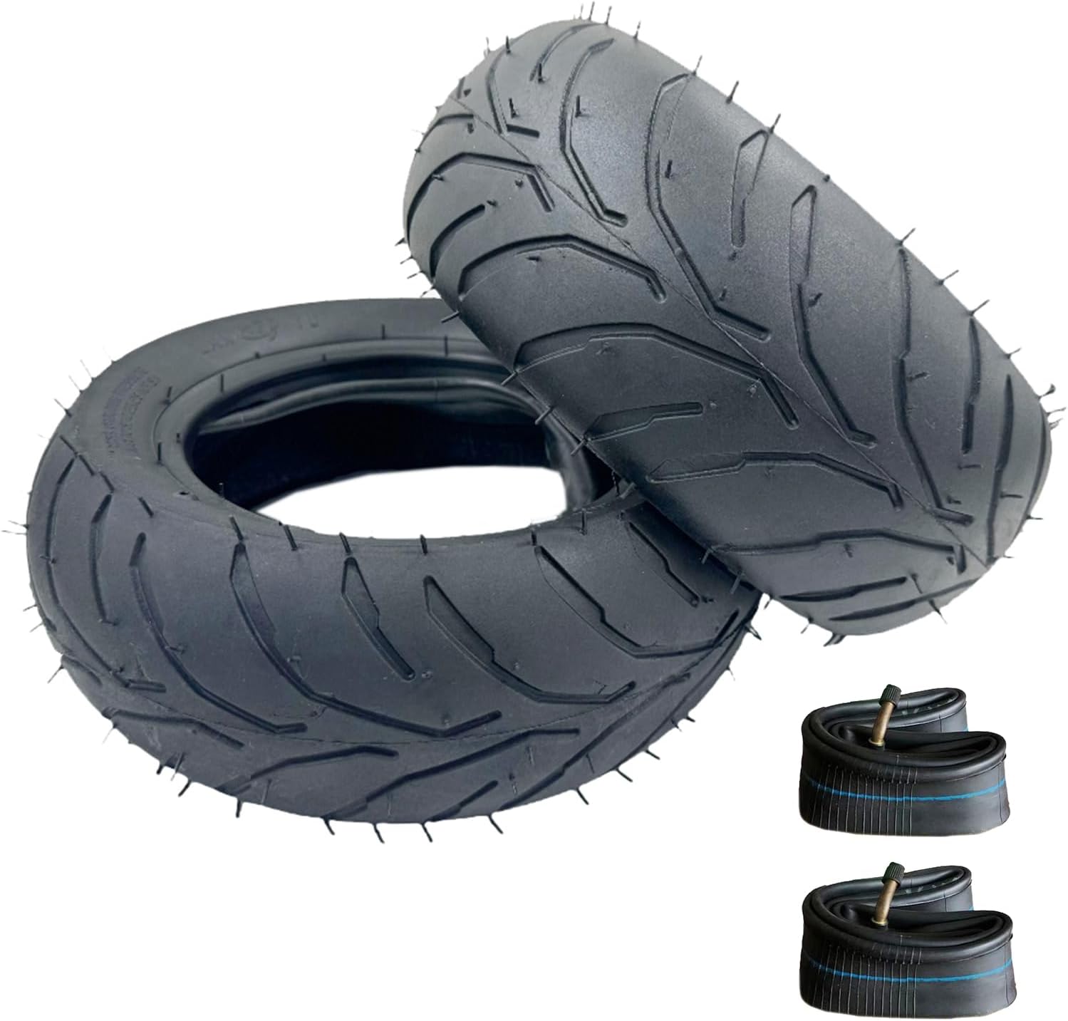 110/50-6.5 Rear 90/65-6.5 Front Tire Inner Tube Compatible with 38cc 47cc 49cc Mini Pocket Rocket Pit Dirt Bike MTA1 MTA2 Heavy Duty Parts