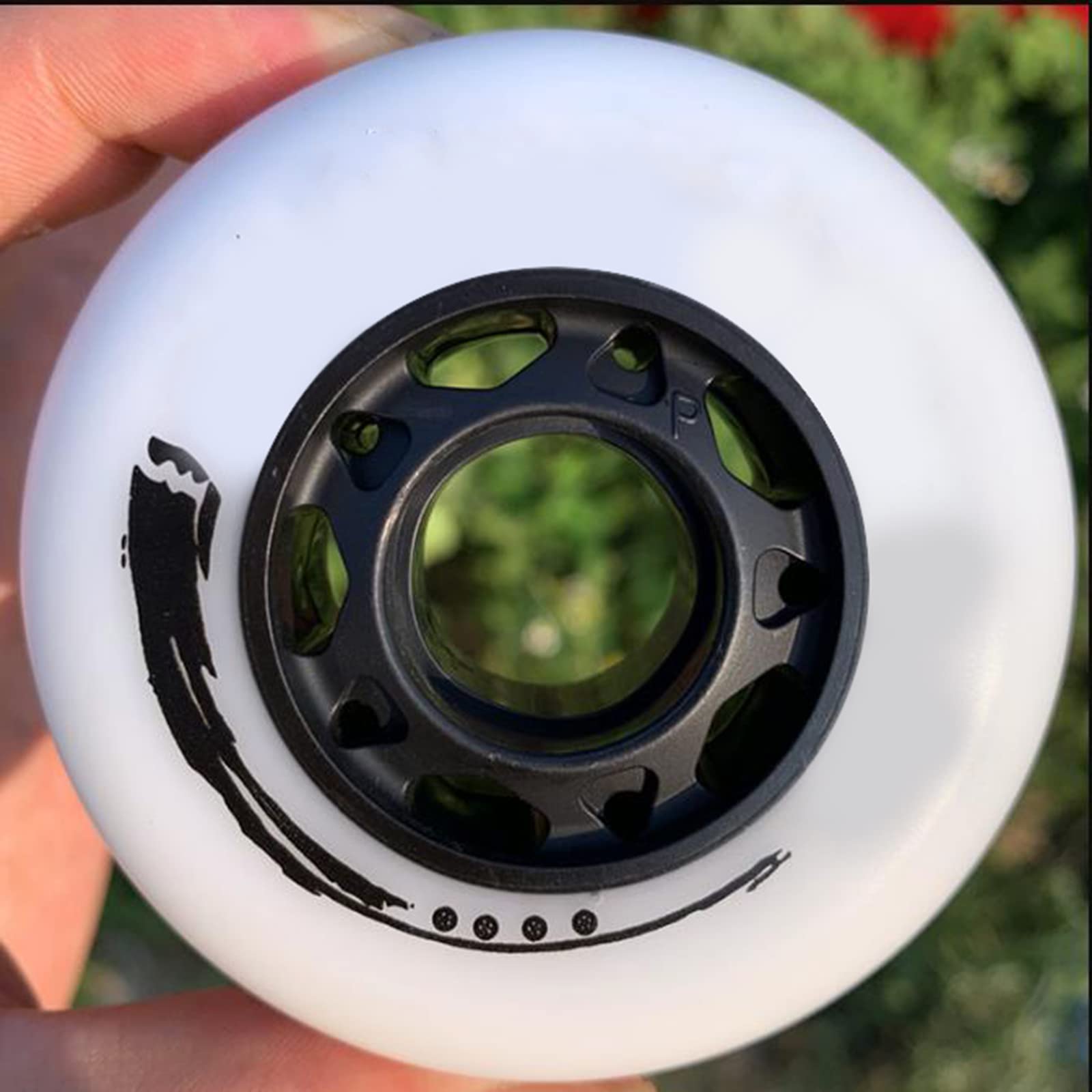 Genérico Ruedas para Patines en Línea Interior Exterior Ruedas de Repuesto 95A 72 mm 76 mm 80 mm Rueda de Repuesto de Poliuretano Sin Rodamientos Paquete de 8