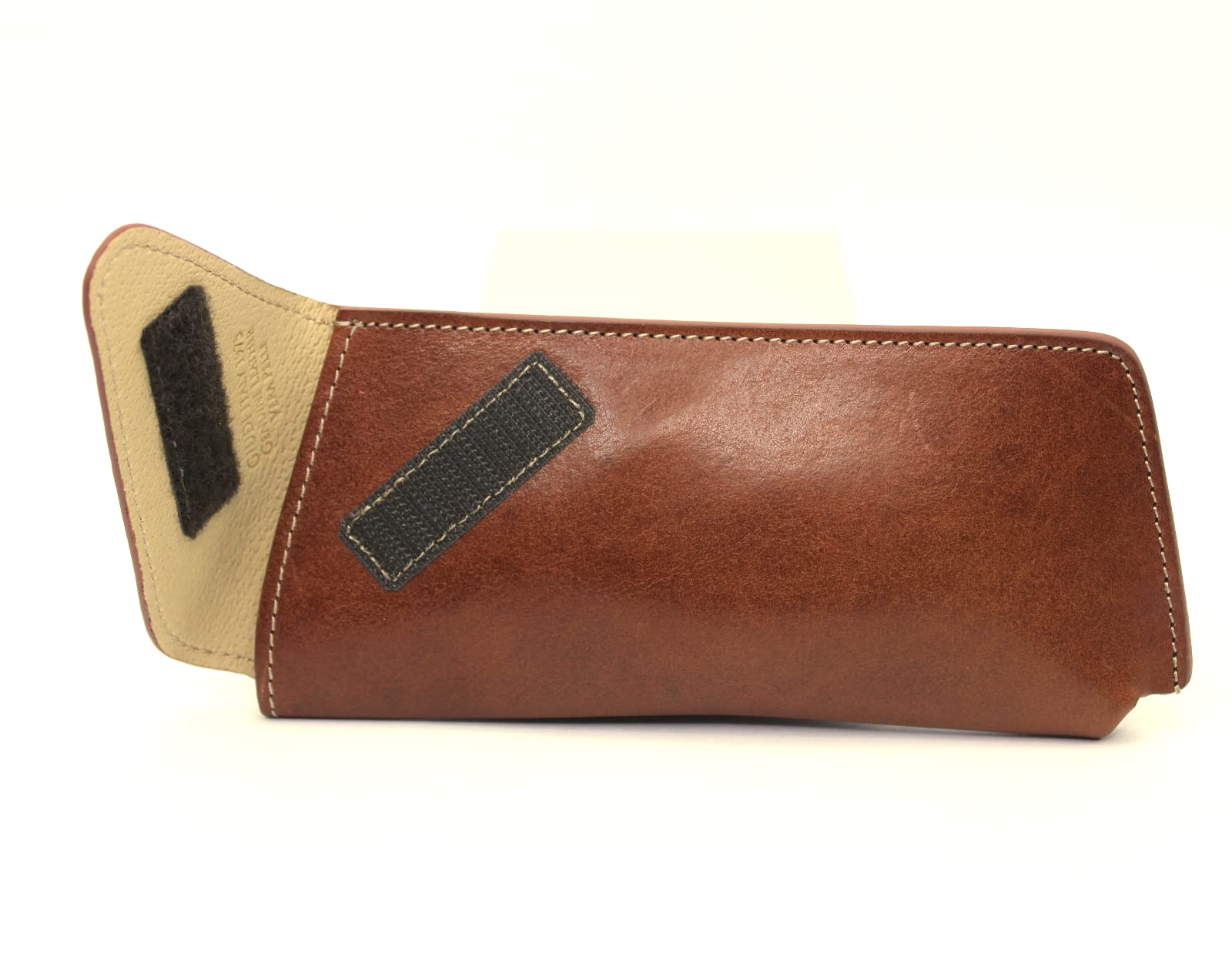 Generisch GIUDI ® etui na okulary, skóra, koniak, 19x10x2,5