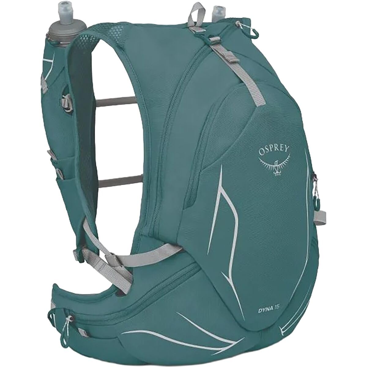 Osprey Dyna 15L Women's Running Hydration Vest with Hydraulics Reservoir, Cascade Blue/Silver Lining, X-Small/Small