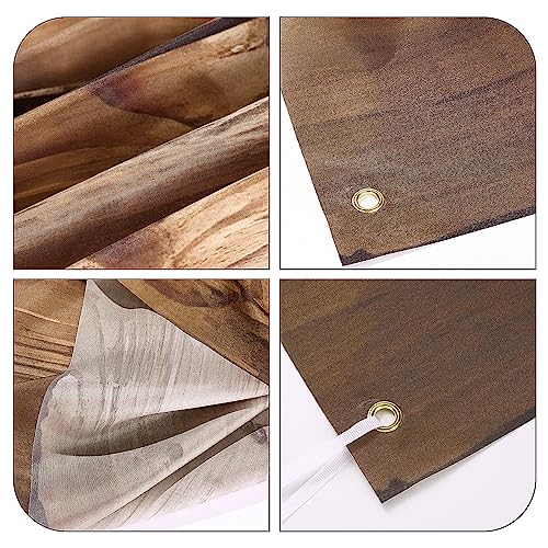 Peryiter fondo fotográfico madera rústica 8x6ft marrón miniatura 5