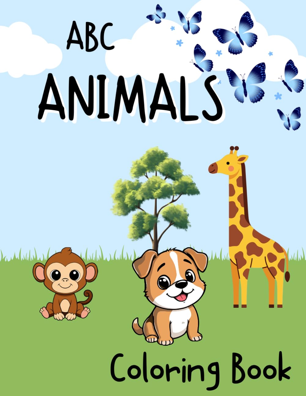 Animal ABC Tracing and Coloring Book