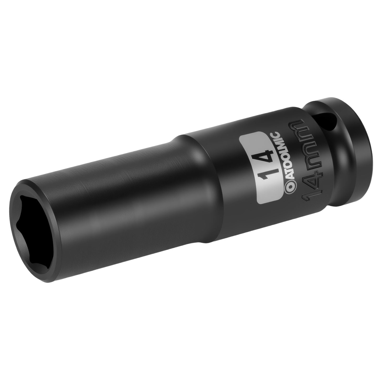 1/2 Inch Drive x 14mm Deep 6PT CR-MO Impact Socket for Removing Axle nut