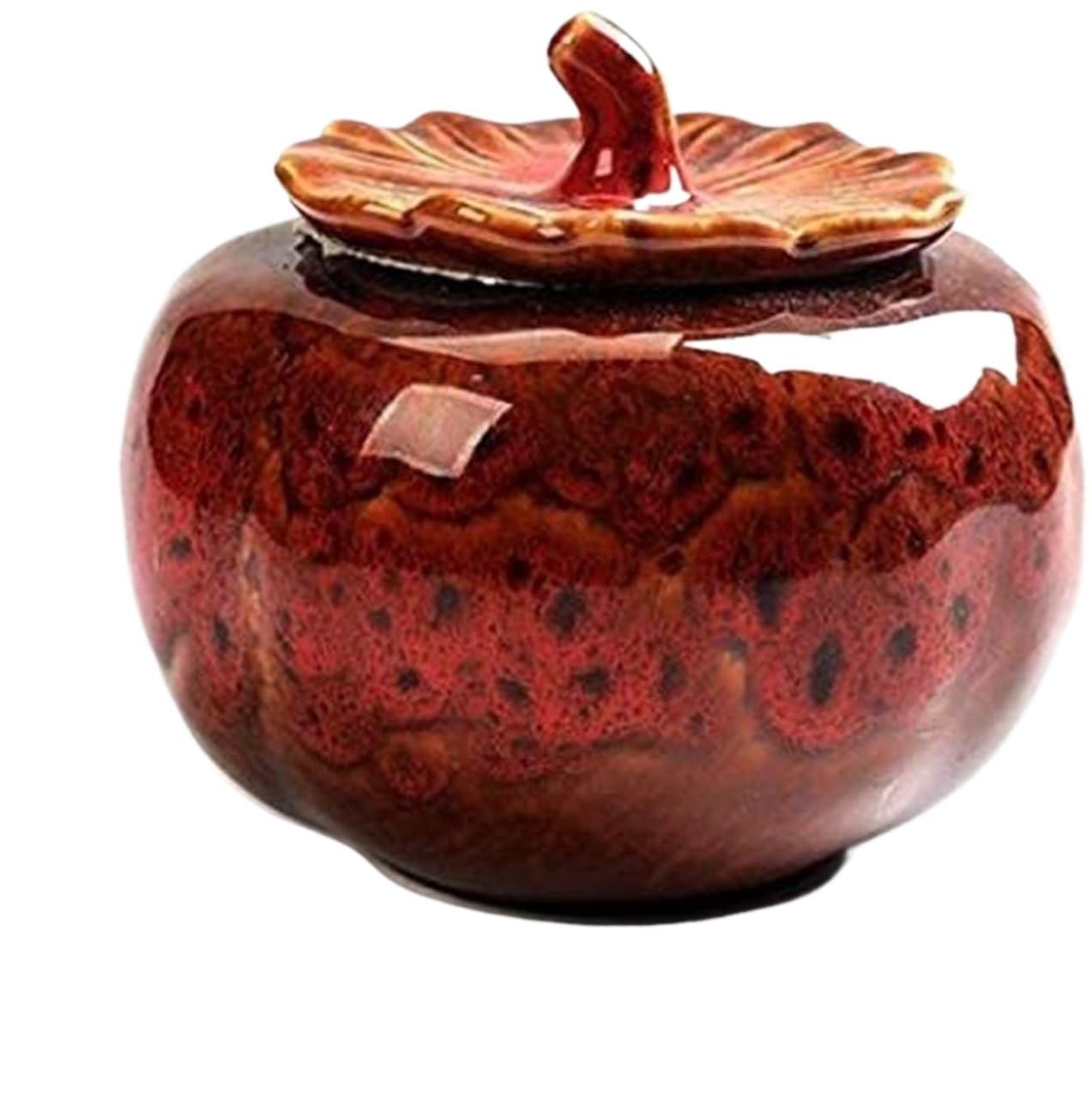 Rzqvhbkxwgt Red Chinese Style Storage Jars,Tea Jar Tins Cans Canister Caddy & Canisters Persimmon Tin, Containers Food, (Color : Blu)(Red)