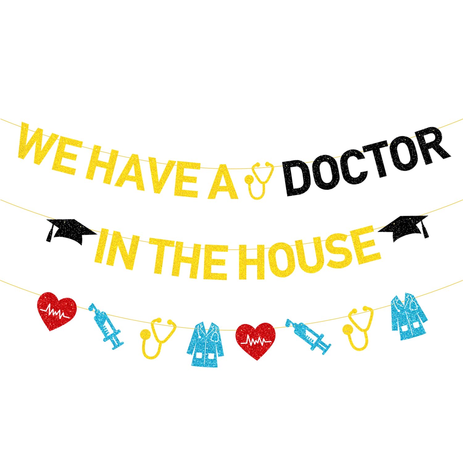 We Have A Doctor in The House Banner, Doctor Graduation Decorations 2025, Doctor Graduation Banner, had College Medical School Graduation Decorations
