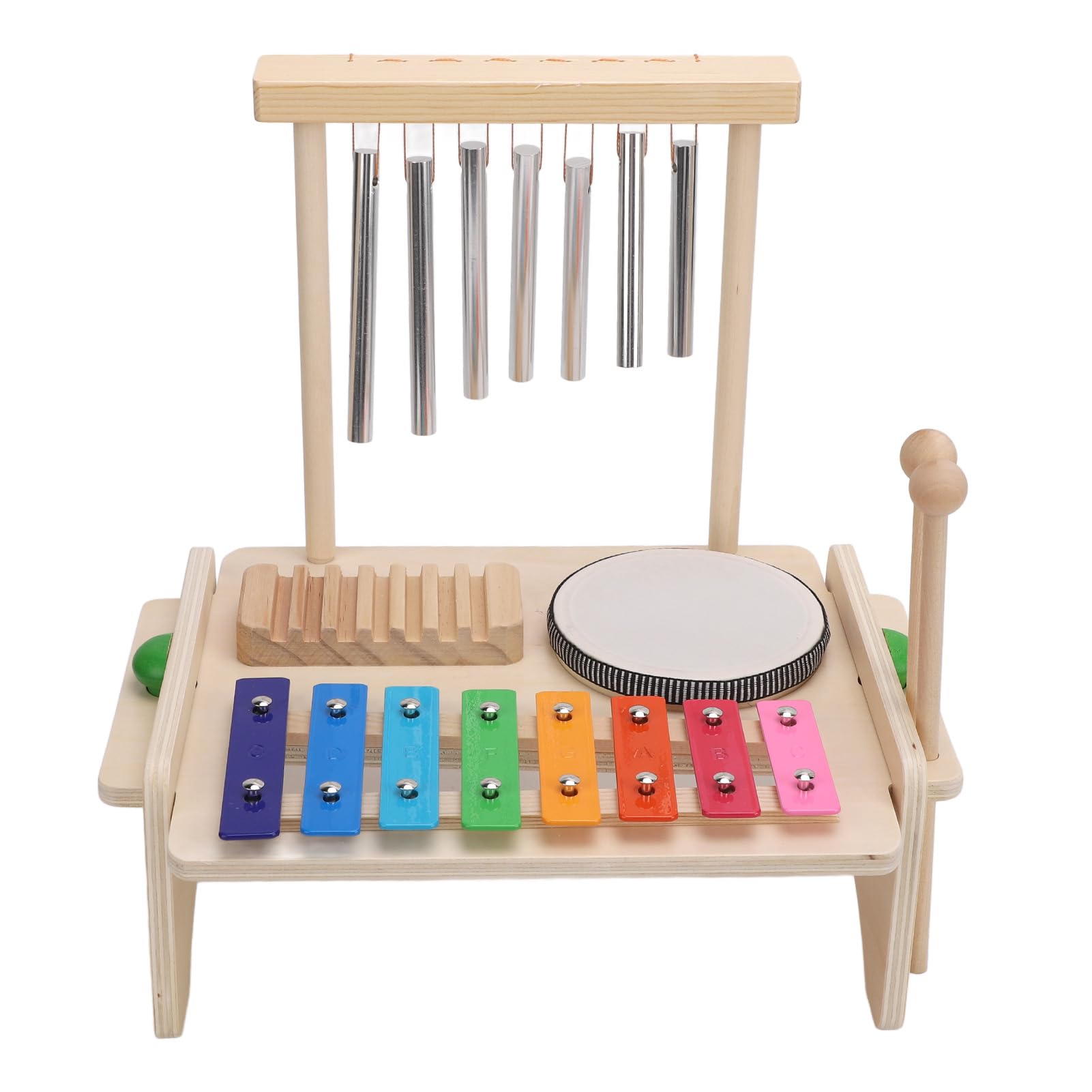 Cryfokt Juego de Xilófono de Madera para Niños, Instrumento Musical