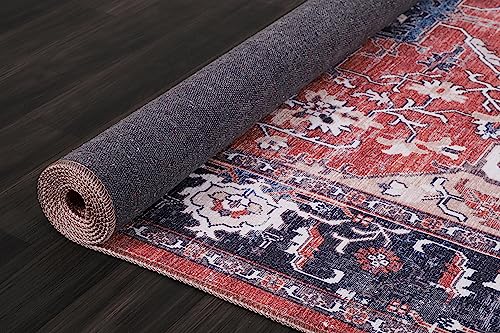 Tapis de chambre lavable en machine avec dossier antidérapant sécurisé