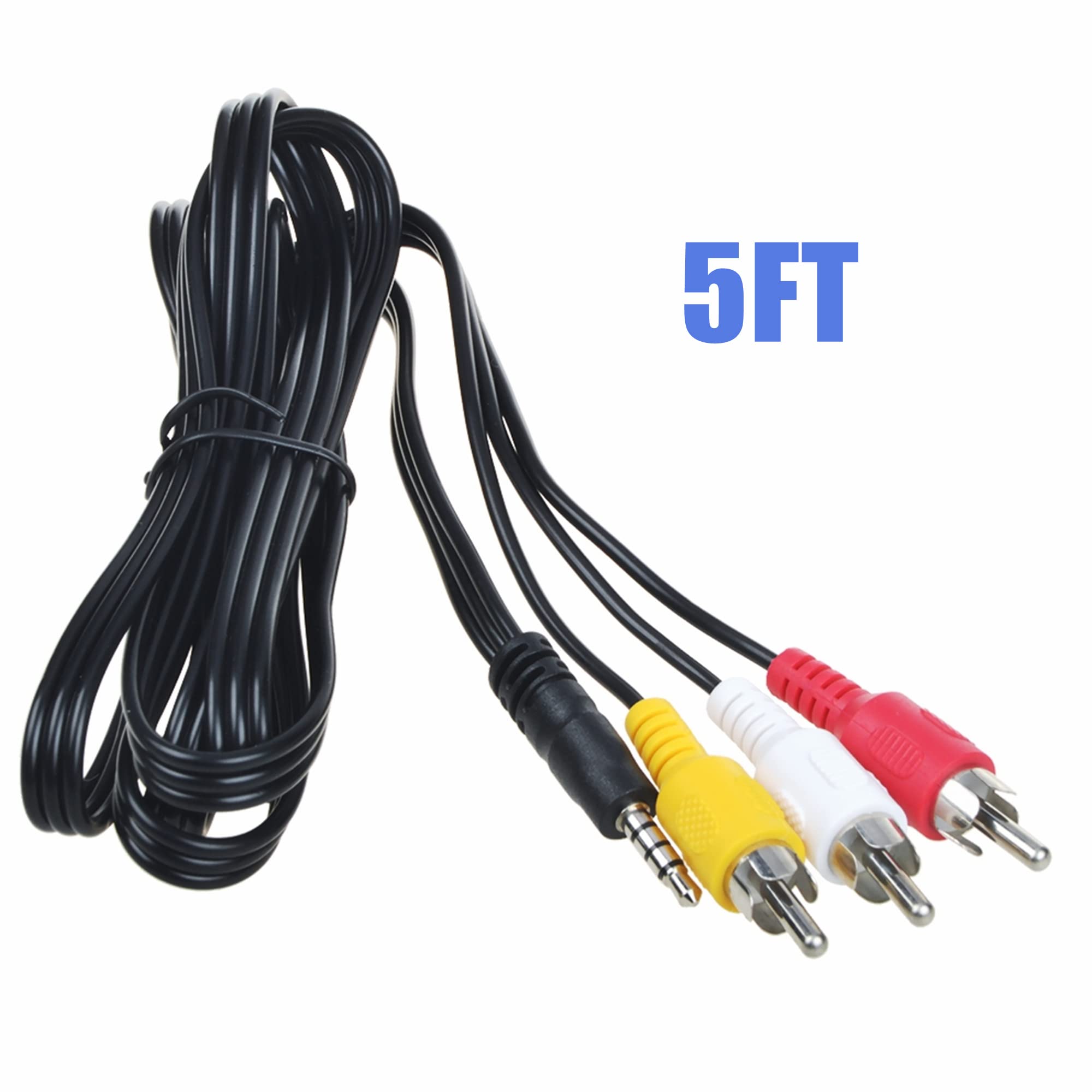 Amazon.com: CJP-Geek 5ft AV A/V Audio Video TV Cable Cord Lead