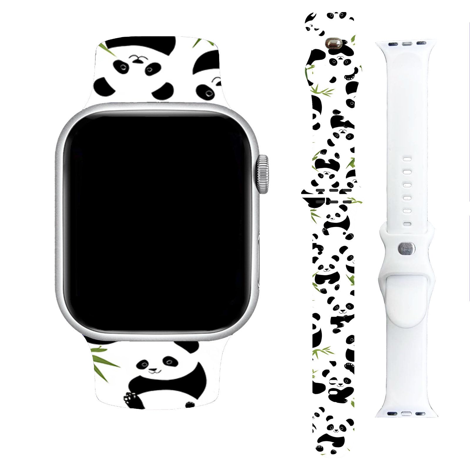 Modern Watch Band Compatible with Apple Watch Series 10 9 8 7 6 5 4 3 2 1, SE & Ultra, Unisex Breathable Silicone Strap for Sport Band 38mm 40mm 41mm 42mm 44mm 45mm 49mm