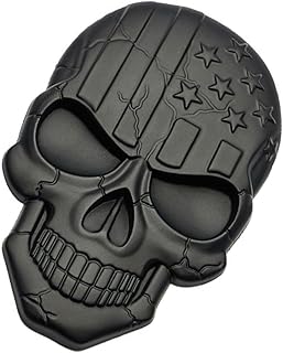 ibasenice 8 Peças Adesivo De Caveira Para Carro Adesivos De Bandeira Eua Acessórios De Carro De Halloween Decoração Moderna Bandeira Americana Decalque De Vinil Decalques De Caveira