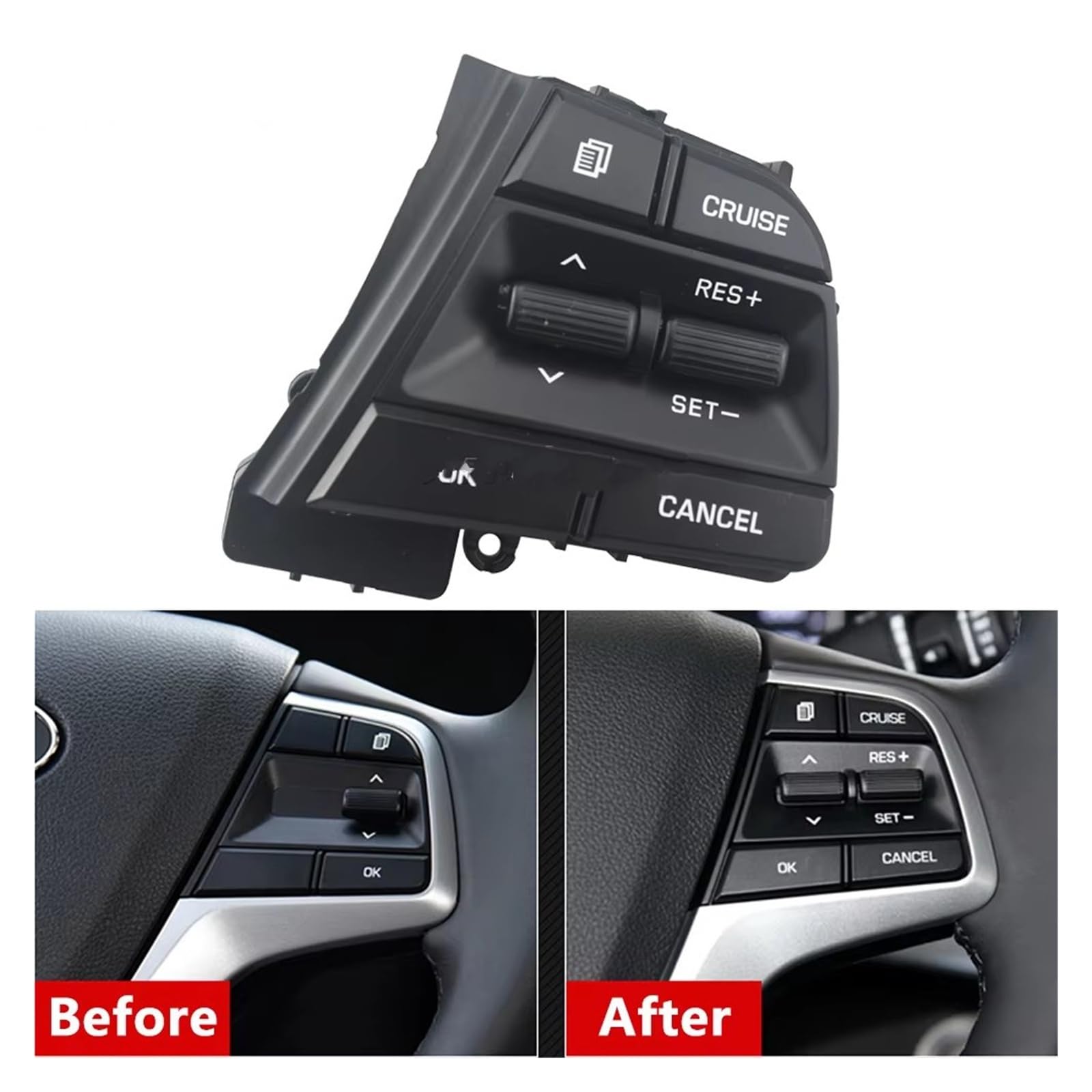 BotónControl Multifunción Volante Para Hyundai Para Móvil Para Collar Para Solaris 1.6L Botones De Control Crucero Interruptor Botón Volante Remoto