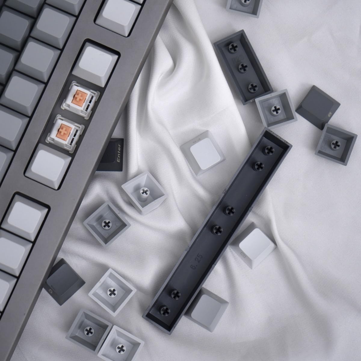 Lot de 125 Touches PBT Dye-Sub Cherry Profile pour Clavier mécanique Cherry MX 61/87/104/108