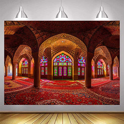 Fondo fotográfico palacio marroquí 10x7ft vinilo miniatura 1