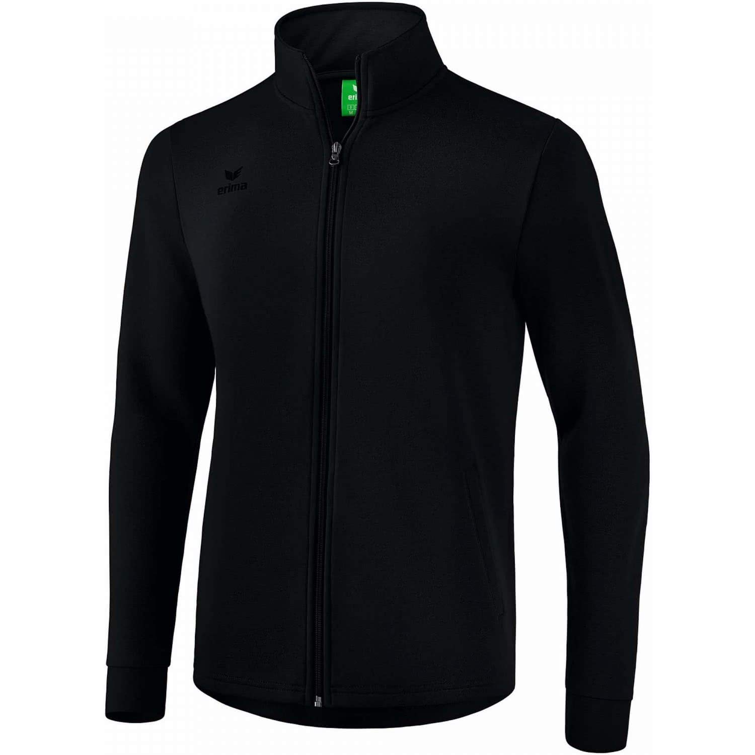 Erima Men's Basic Sweat Jacket - Black, Small