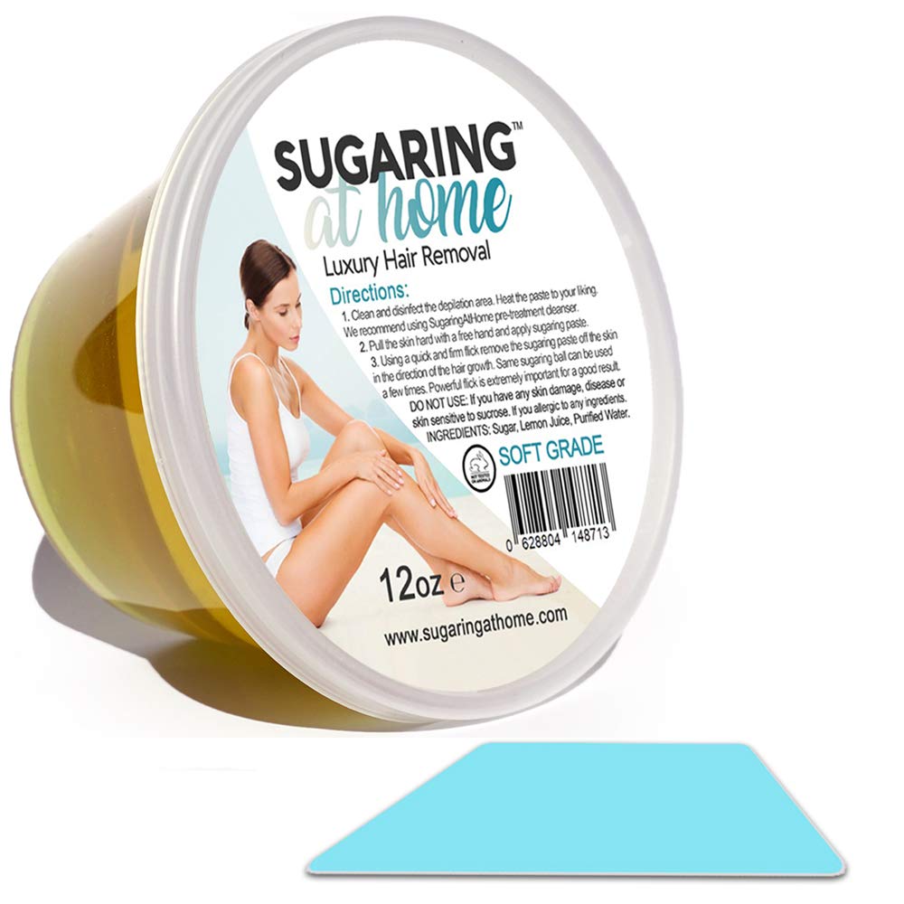Legs Leg Organic Waxing by Sugaring at home 12oz + Applicator