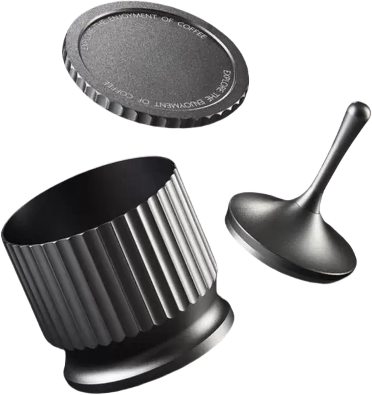 58mm Espresso Powder Receiver Cup, Coffee Powder Receiver Container, Aluminum Alloy Coffee Dosing Press Powder Receiver