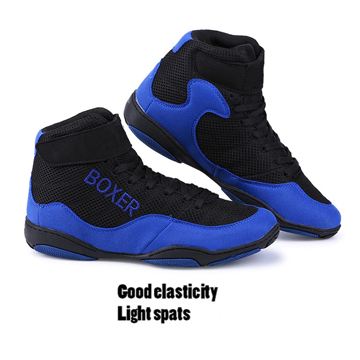 DAMANDO Scarpe da Boxe da Donna, Leggero Wrestling Sneaker Suola in Gomma Scarpe da Karate per Sparring Femminile Boxers Trainers