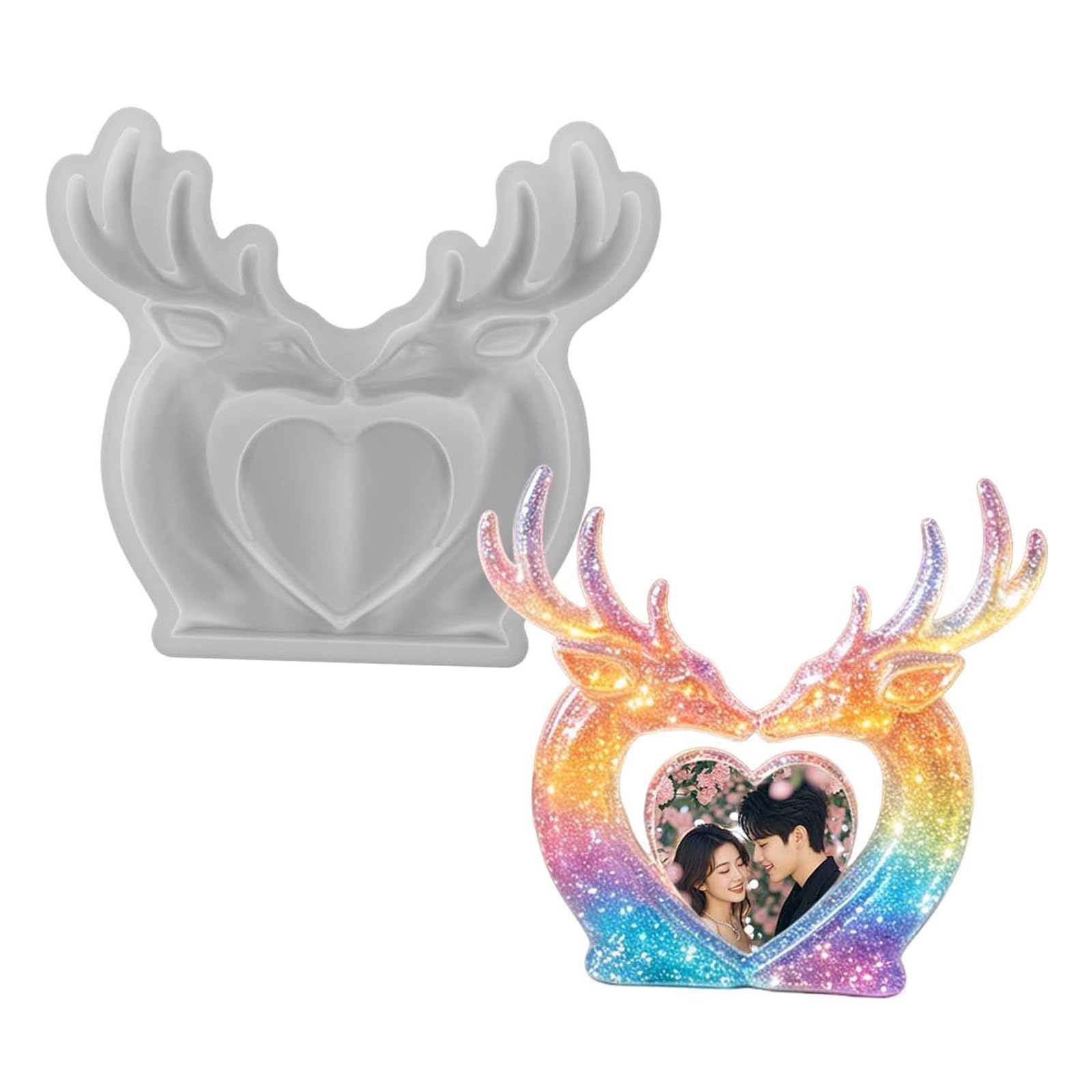 Alksubbm Creative Deer Silicone for Making and Casting for Home Decoration Artistic