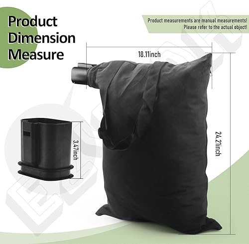 Miniatura 7 de 5140125-95 5140117-99 Soplador de hojas de vacío Bolsa de hojas para ventilador Black and Decker BV3100/BV2900