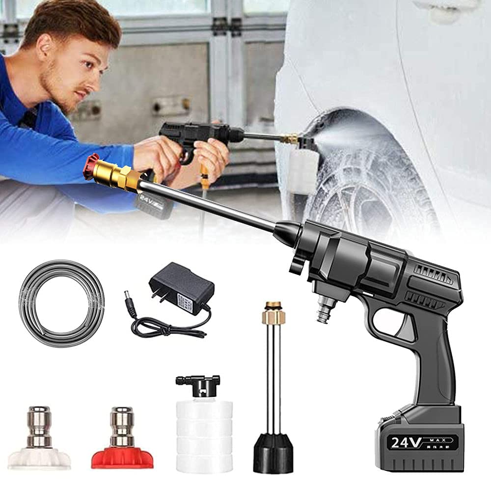 Lave-auto portable et nettoyeur sans fil 24V pour l'entretien extérieur