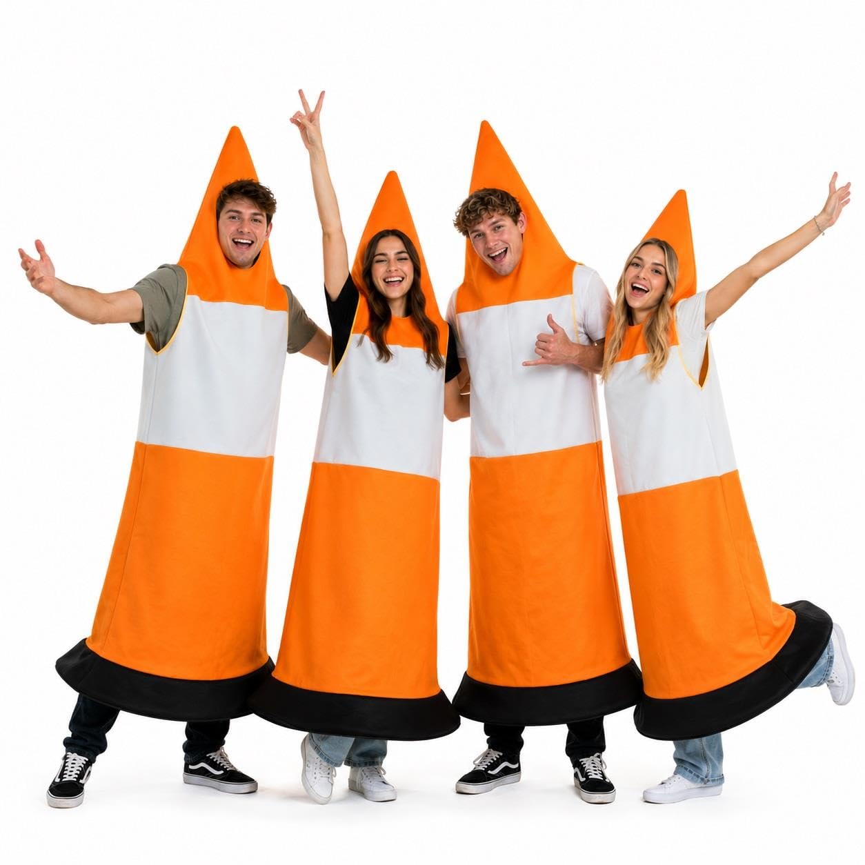 Adults Traffic Cone Stag Night Hen Party Fancy Dress Costume
