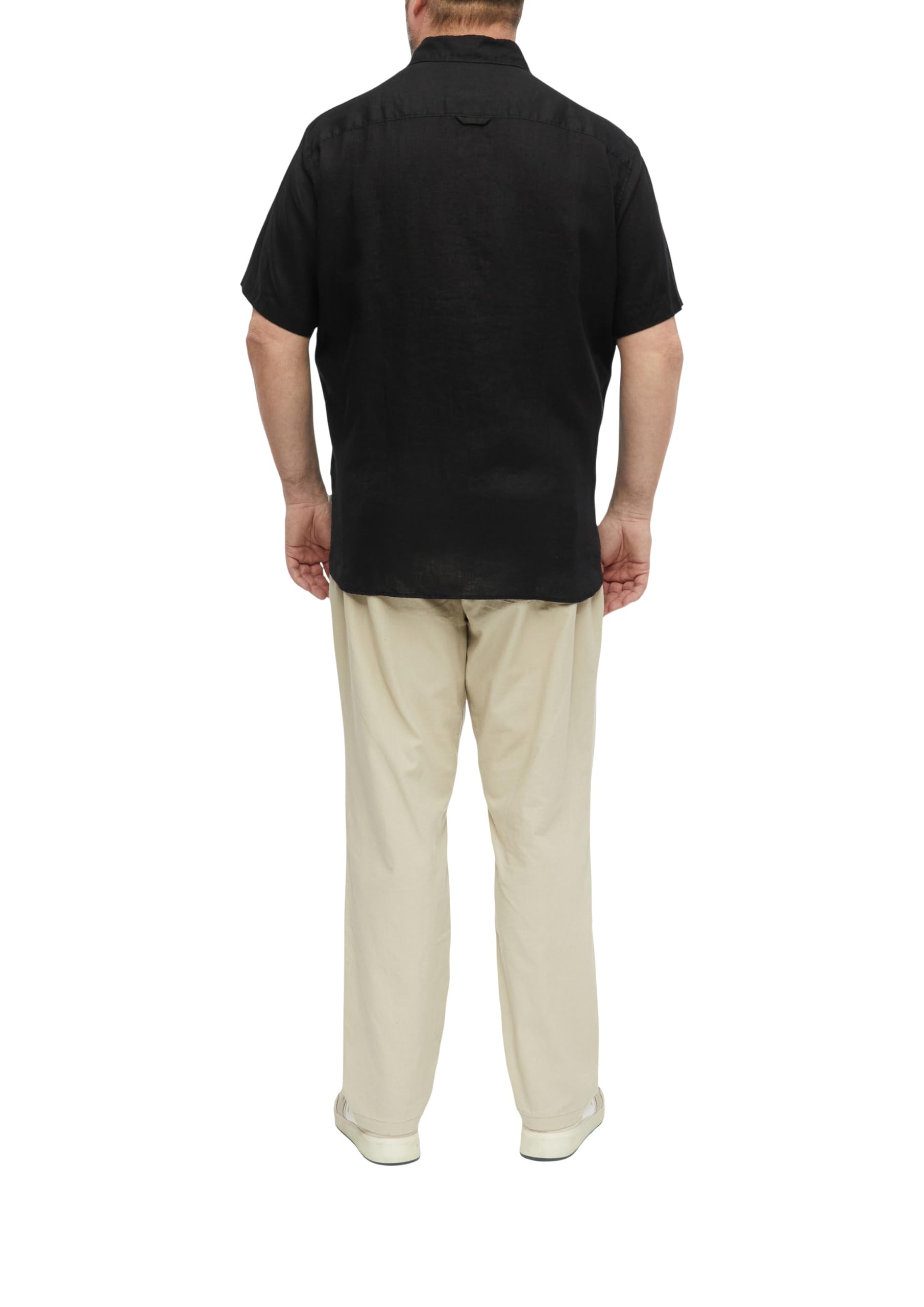 s.Oliver Herren Regular Fit: Leichtes Leinenhemd mit Kentkragen Leinen Hemd Kurzarm (1er Pack)
