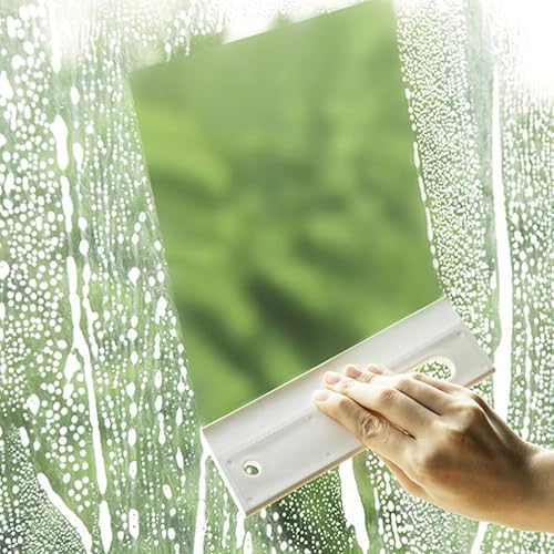 Miniatura 3 de ULTECHNOVO Limpiaparabrisas de silicona escobilla de mano escobilla de mano para limpiar azulejos, escobilla de goma para puerta de ducha, escobilla