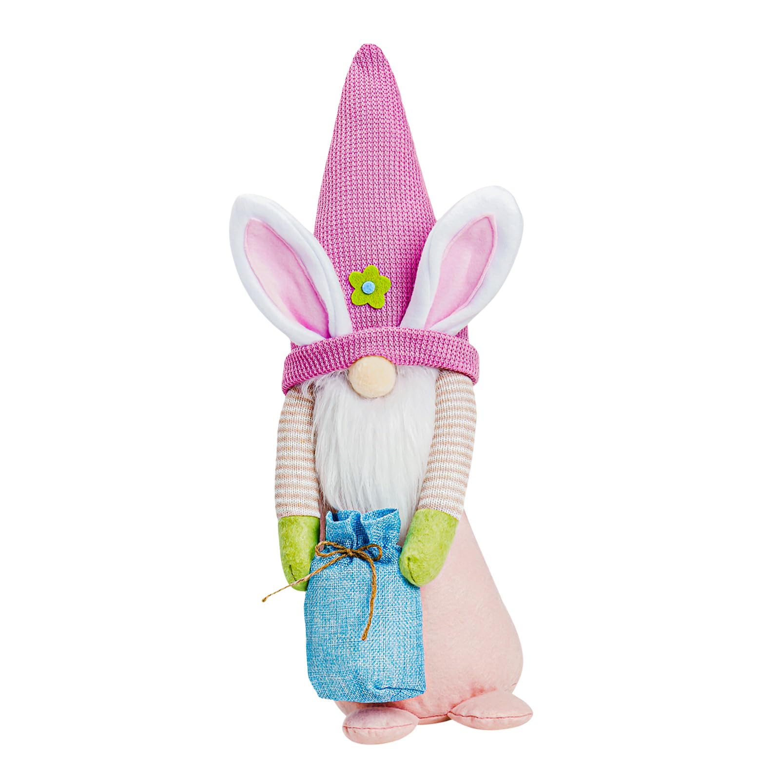 Piceioep Stuffed Hare Toy Plush Easter Hare Figurine Dwarf Doll Decoration for Mantels Holiday Tabletop Centerpieces Home Decoration