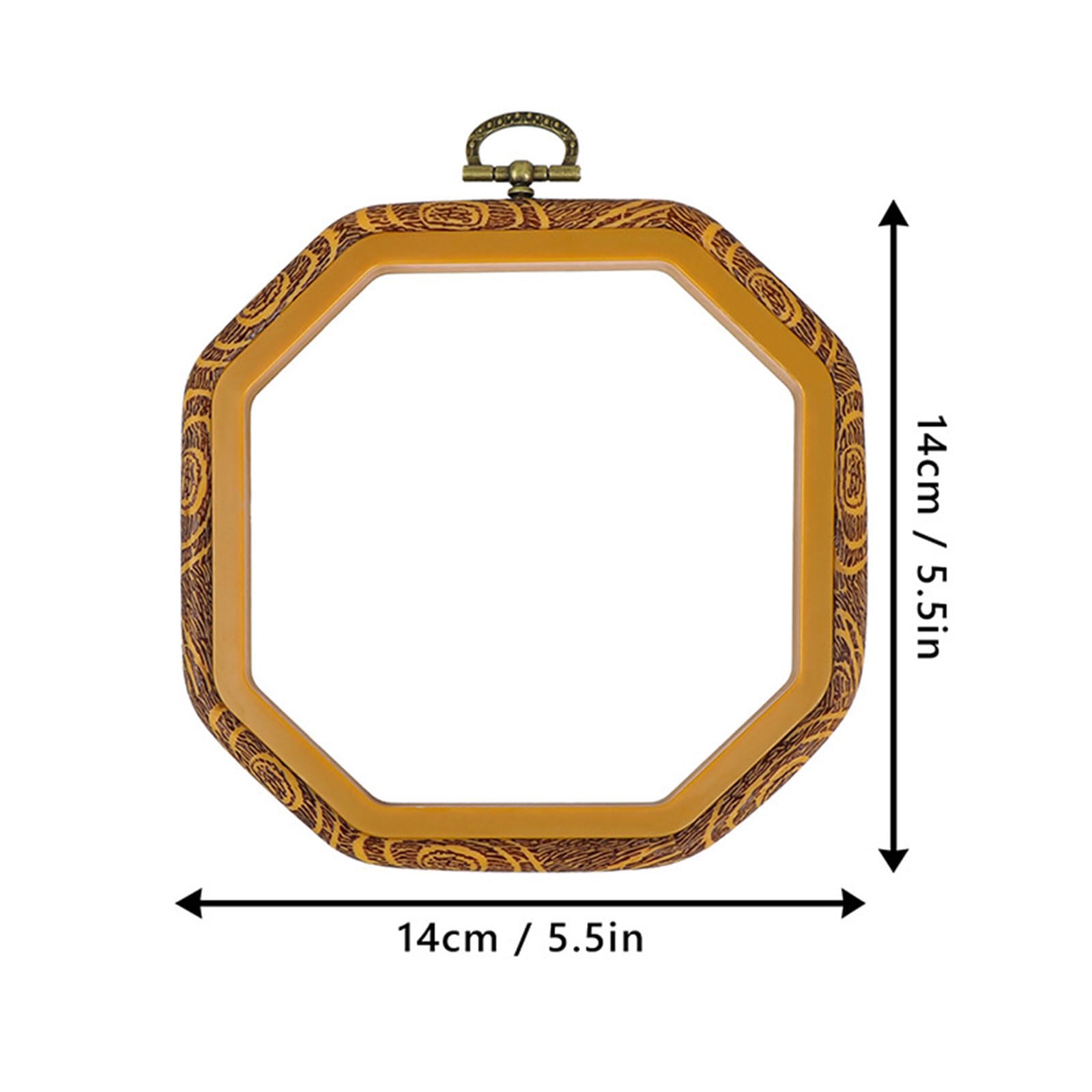 Amazon.co.jp: PINKLALA 八角形の刺繍枠 木製ディスプレイ