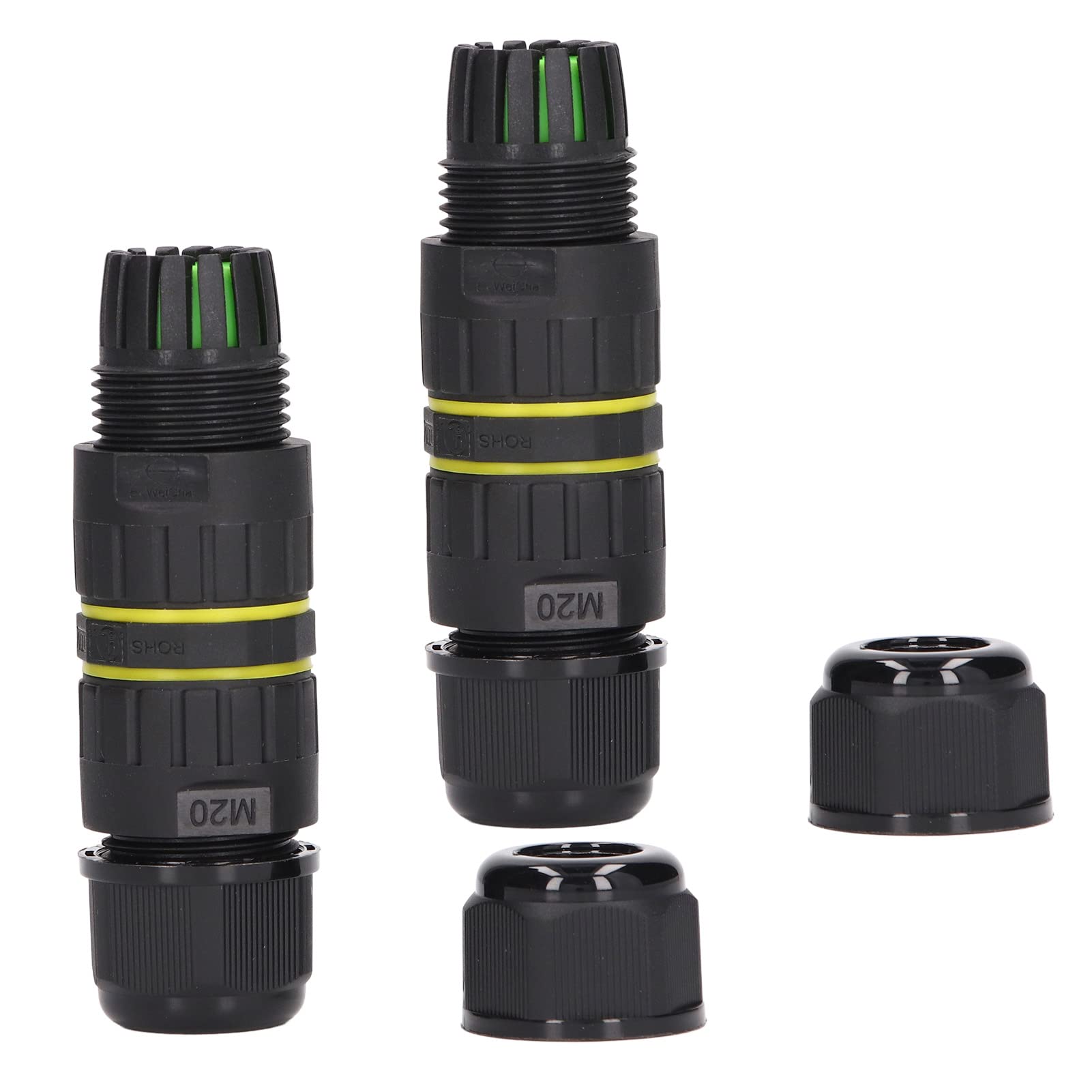 Terminal Boxes - Junction Box Connector Outdoor IP68 Waterproof Electrical Connector EWM204P MultiFunction PA66 Easy Installation Brass for Lighting Electronics-image-20