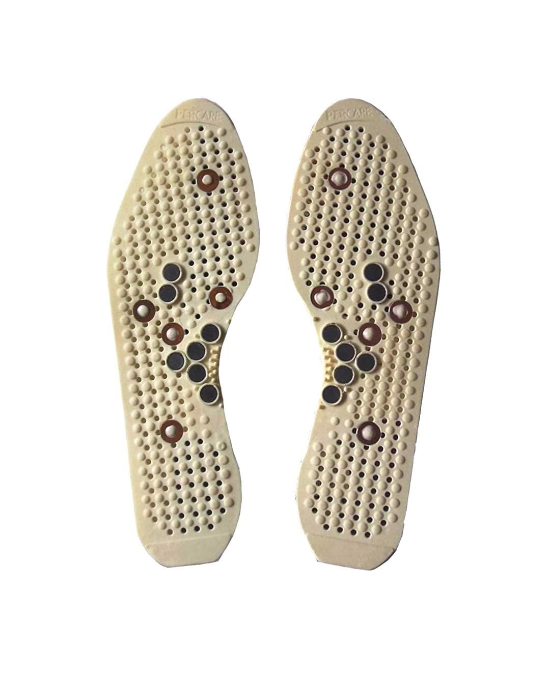 KIYO Massaging Insoles, Acupressure Magnetic Massage Foot Therapy Reflexology Pain Relief Shoe Insoles 1 Pair Washable and Cutable (Women and Men)