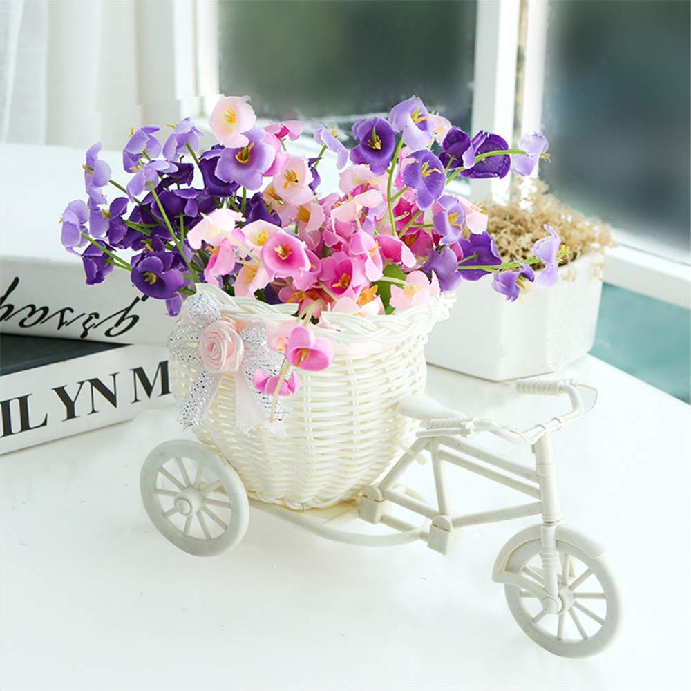 Amazon.co.jp: 三輪車の植物スタンド、ノスタルジックな自転車の人工花