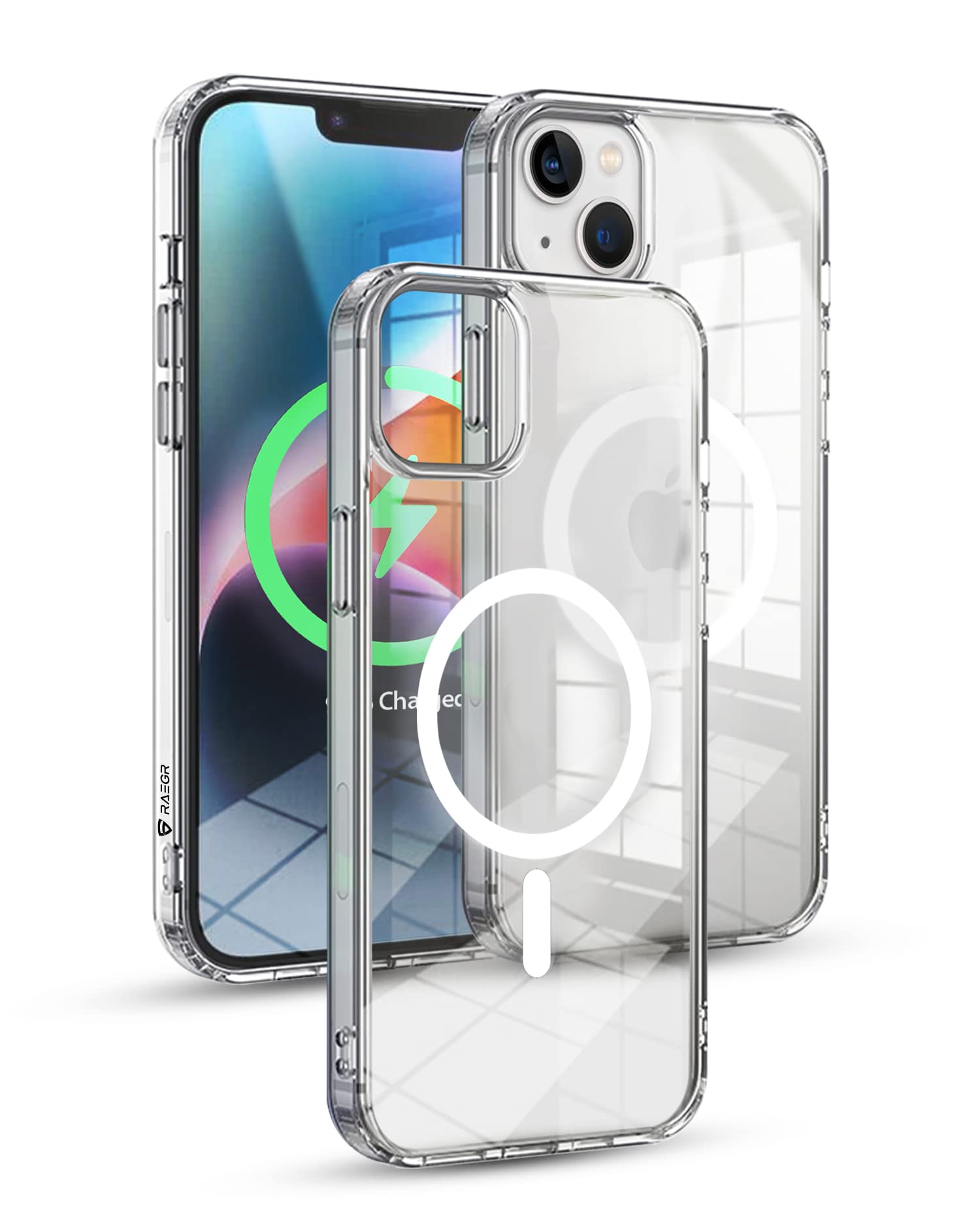 RAEGR iPhone 14 Plus Case | Magnetic Case | Supports Mag-Safe Wireless Charging | Air Hybrid Protective MagFix Case/Cover Designed for iPhone 14 Plus (6.7-Inch) 2022 - Clear RG10443 (B0B9BGMKXY) Amazon Price History, Amazon Price Tracker