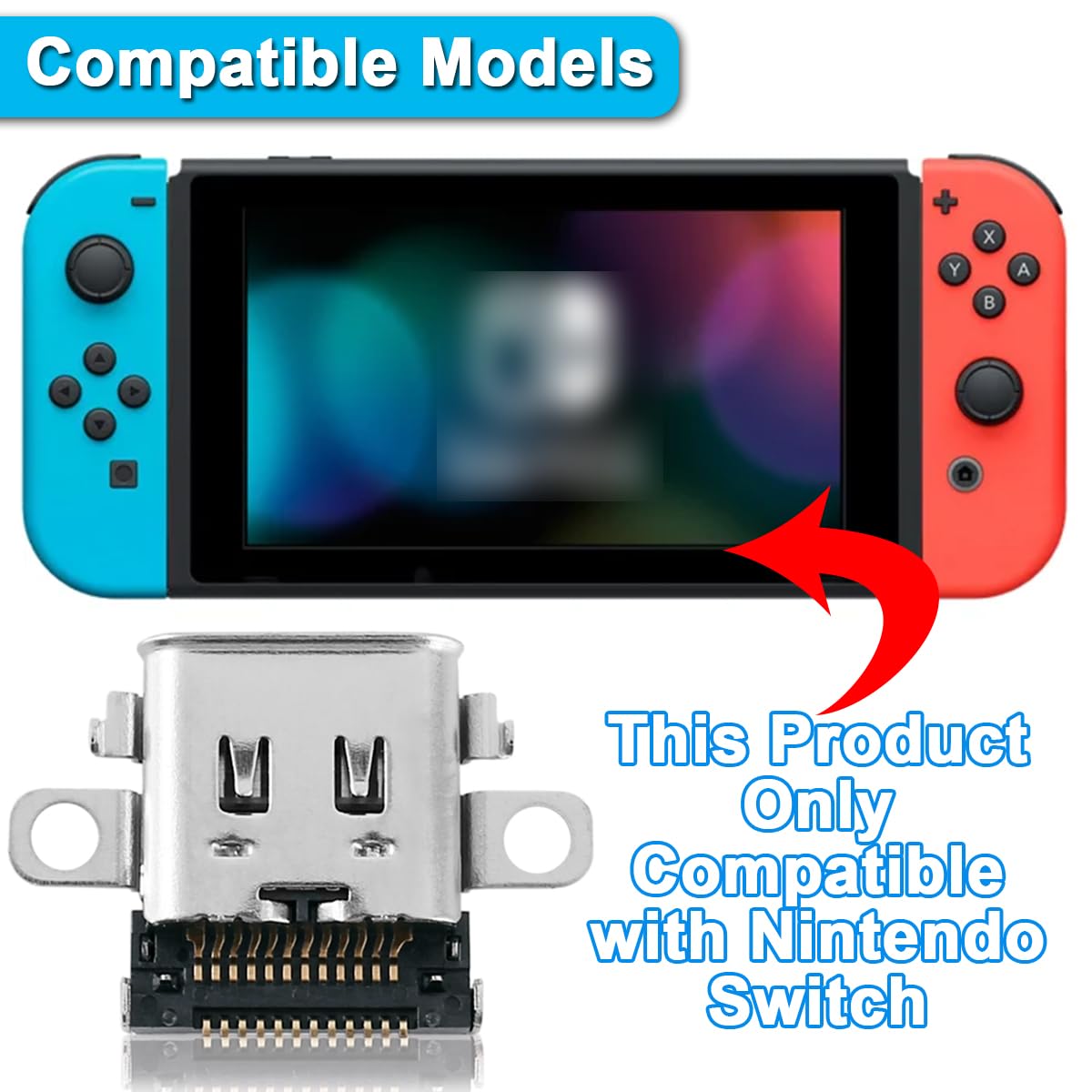 Amazon.co.jp: ZHUROUPU 4パック交換用Type - C充電ポート互換