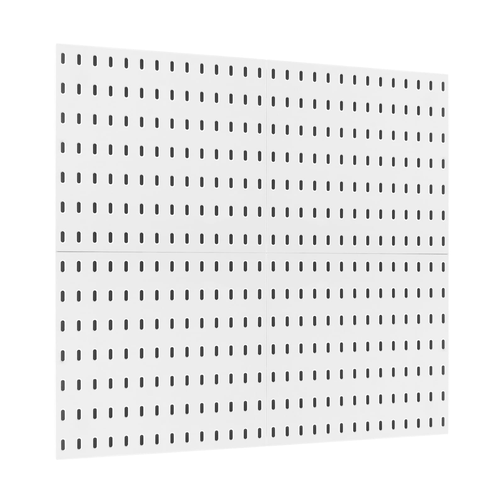 VEVOR Porta Attrezzi da Parete 28 x 28 cm Set di 4 Organizzatore da Parete in Plastica con Accessori per Garage, Porta Attrezzi, Cucina, Soggiorno, Stanza Artigianale, Ufficio, Bagno, Casa, Bianco